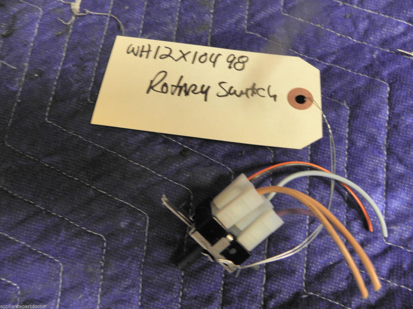 GE WASHER WH12X10498 ROTARY SWITCH USED PART ASSEMBLY FREE SHIPPING GE WASHER WH12X10498 ROTARY SWITCH USED PART ASSEMBLY FREE SHIPPING